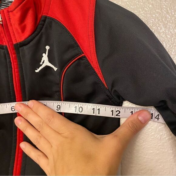 Nike Air JORDAN track full Zipper Jacket red black 2T - Picture 4 of 5